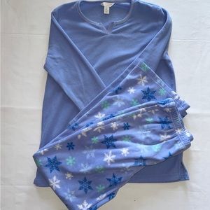 Charter Club Thermal Fleece Printed Pajama Set